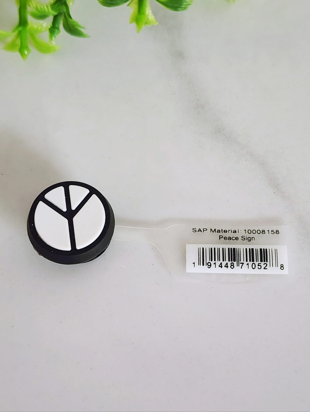 ☮️ Authentic NWT Crocs Jibbitz ~ Peace Sign Charm Shoe Plug Unisex Accessory